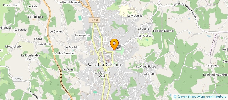 localisation de l'entreprise P.J.E. à SARLAT-LA-CANEDA