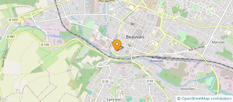 localisation de l'entreprise P.J.F  BEAUVAIS