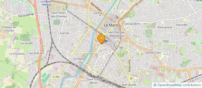 localisation de l'entreprise P.J.IMMOBILIER à LE MANS