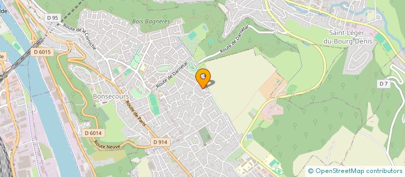 localisation de l'entreprise P.J.L.E.S.  LE MESNIL-ESNARD