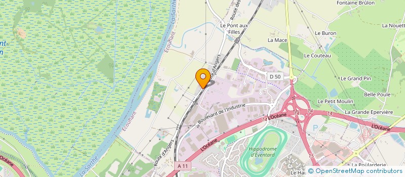 localisation de l'entreprise P J LES ARCADES  ECOUFLANT