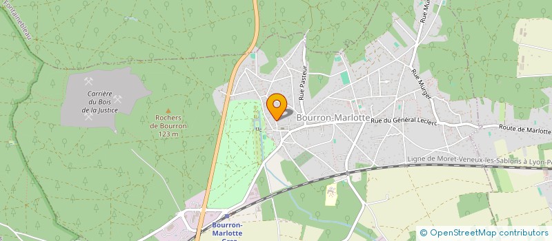 localisation de l'entreprise P J P A  BOURRON-MARLOTTE