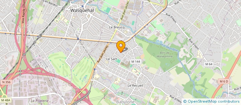 localisation de l'entreprise P&J RESIDENCES à VILLENEUVE-D'ASCQ