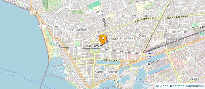 localisation de l'entreprise P & J RESTAURATION à LE HAVRE