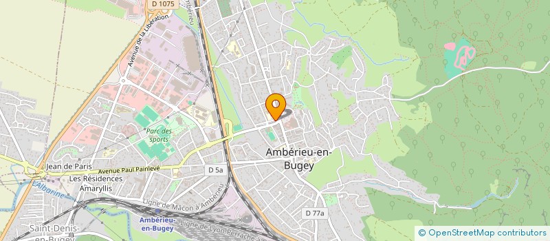 localisation de l'entreprise P.J.S  AMBERIEU-EN-BUGEY