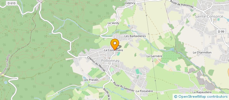 localisation de l'entreprise P J S BATIMENT à POLLIONNAY