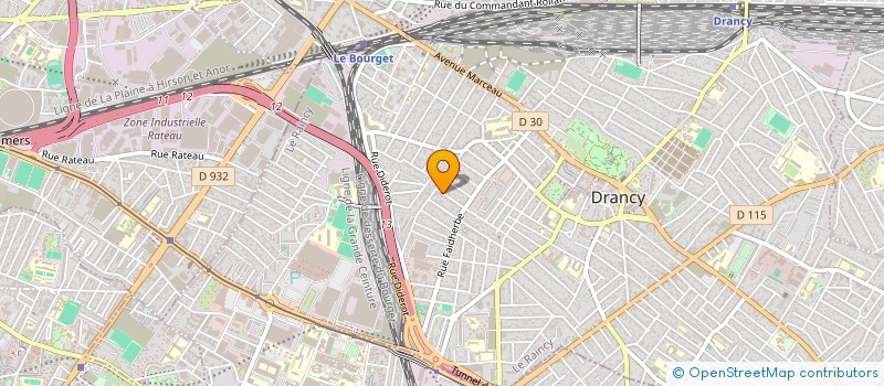 localisation de l'entreprise P.K.G à DRANCY