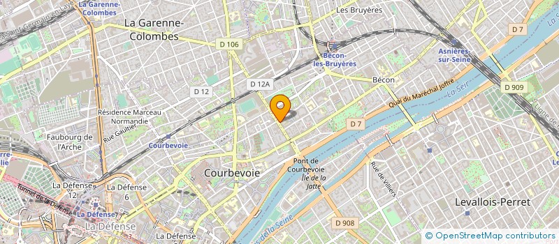 localisation de l'entreprise P K L à COURBEVOIE