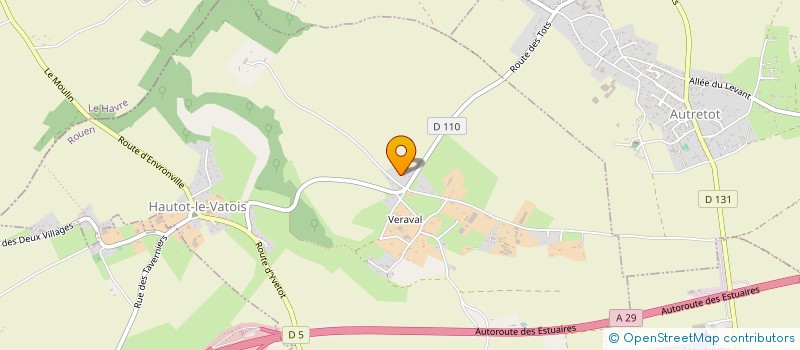 localisation de l'entreprise P.K. LE FOURNIL DISTRIB PAIN  HAUTOT-LE-VATOIS