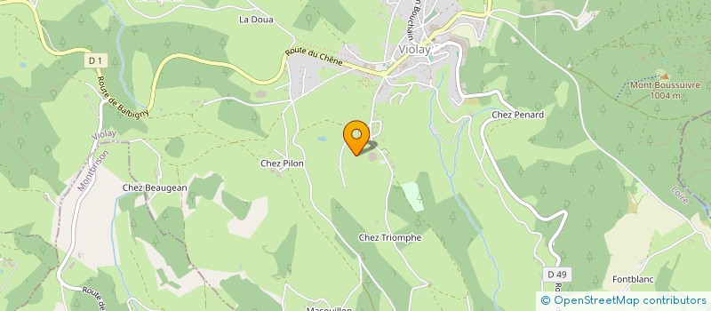 localisation de l'entreprise P.K. TEAM  VIOLAY