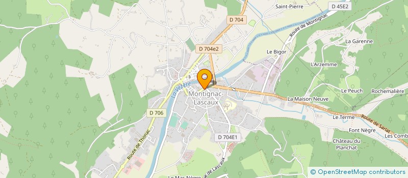localisation de l'entreprise P&L à MONTIGNAC-LASCAUX