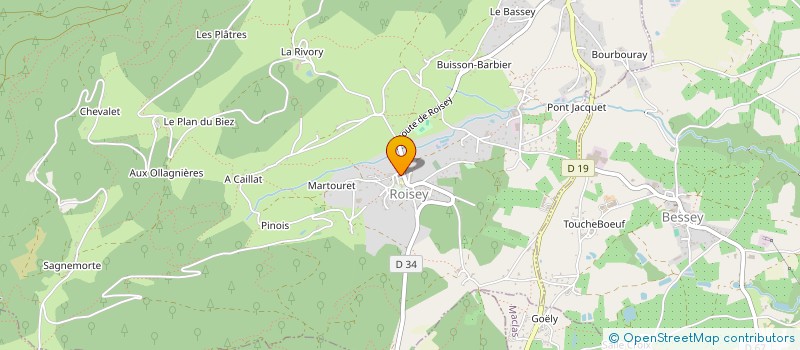 localisation de l'entreprise P L A  VERANNE