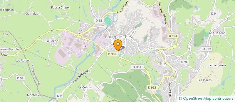 localisation de l'entreprise P.L.A.C.O.  THIZY-LES-BOURGS