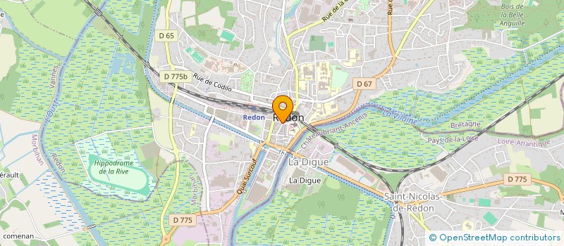 localisation de l'entreprise P.L.A. TRIO  REDON