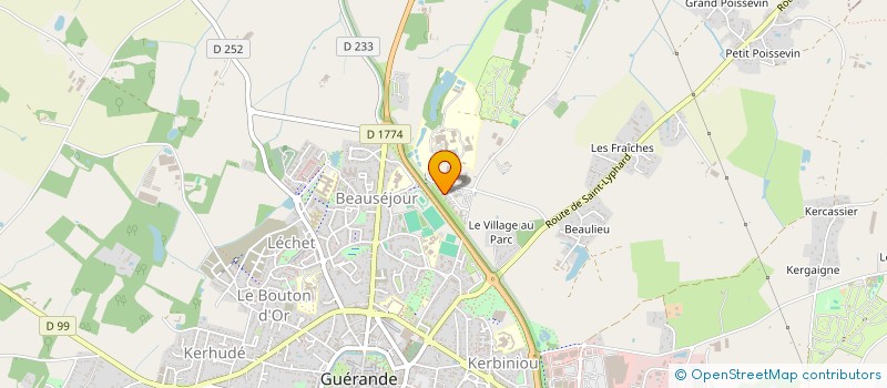 localisation de l'entreprise P.L. BREHADOUR  GUERANDE