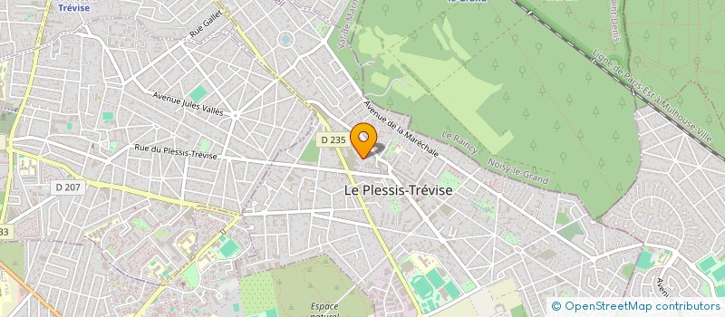 localisation de l'entreprise P.L.C.I.E.  LE PLESSIS-TREVISE