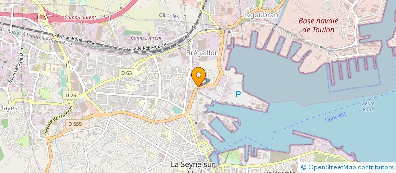 localisation de l'entreprise P.L. CONSEILS IMMOBILIER-FINANCES  LA SEYNE-SUR-MER