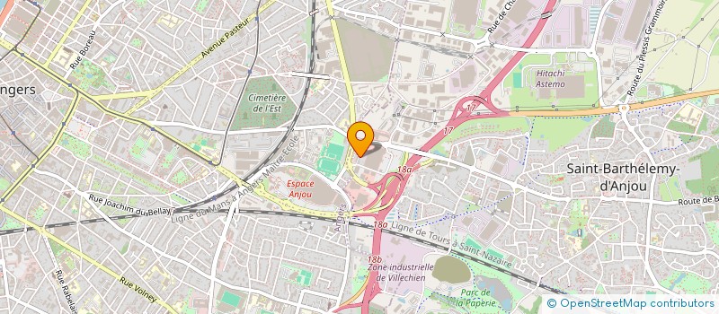 localisation de l'entreprise P.L.D.  SAINT-BARTHELEMY-D'ANJOU