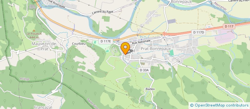 localisation de l'entreprise P L F IMMO à PRAT-BONREPAUX