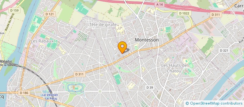 localisation de l'entreprise P.L. FINANCES  MONTESSON