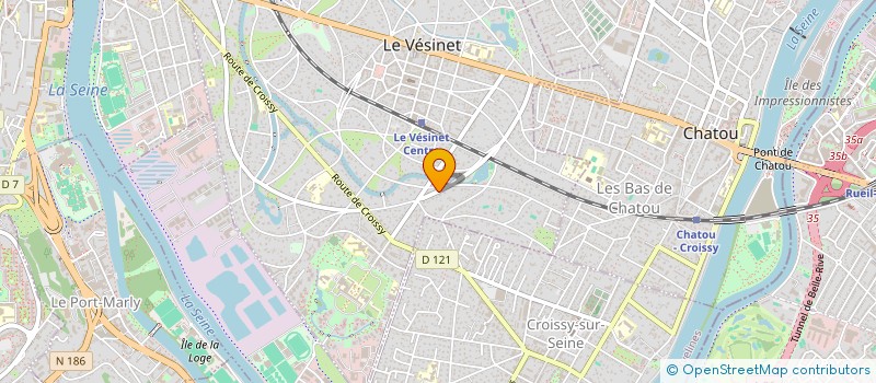 localisation de l'entreprise P.L.G.  LE VESINET