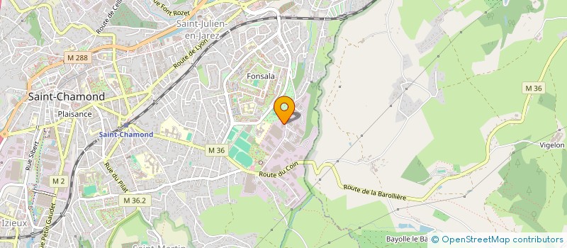 localisation de l'entreprise P L I INTERNATIONAL  SAINT-CHAMOND