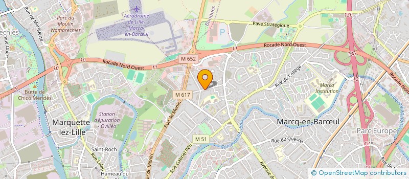 localisation de l'entreprise P.L.L INVESTISSEMENTS à MARCQ EN BAROEUL