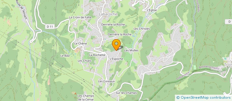 localisation de l'entreprise P.L.M.  LABAROCHE