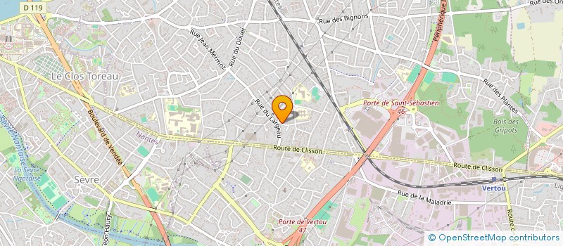 localisation de l'entreprise P L M DIFFUSION  SAINT-SEBASTIEN-SUR-LOIRE