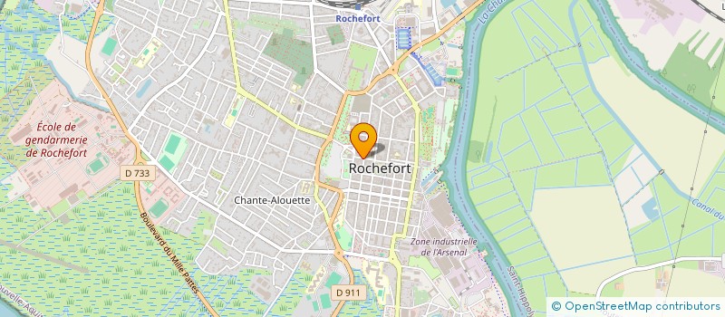 localisation de l'entreprise P.L.M.J. FLEURS  ROCHEFORT
