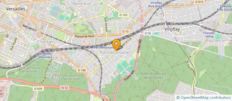 localisation de l'entreprise P.L.P. à VERSAILLES