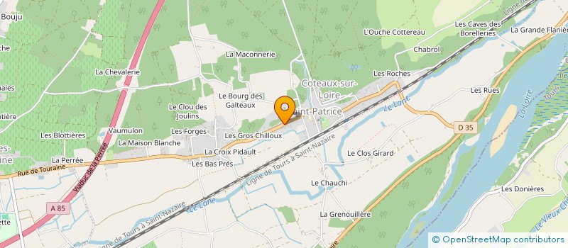 localisation de l'entreprise P.L.P.J  COTEAUX-SUR-LOIRE