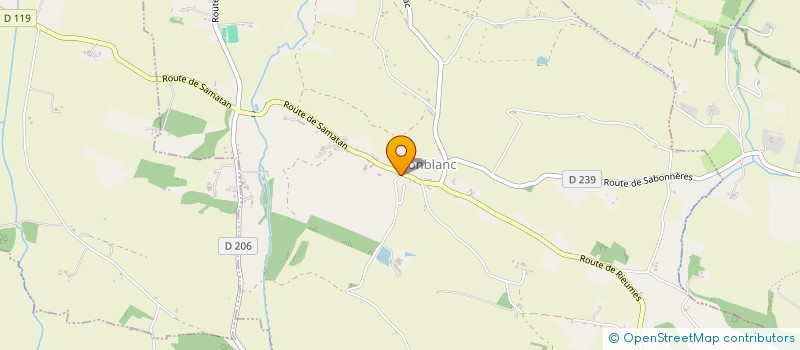 localisation de l'entreprise P.L.R  CAZAUX-SAVES