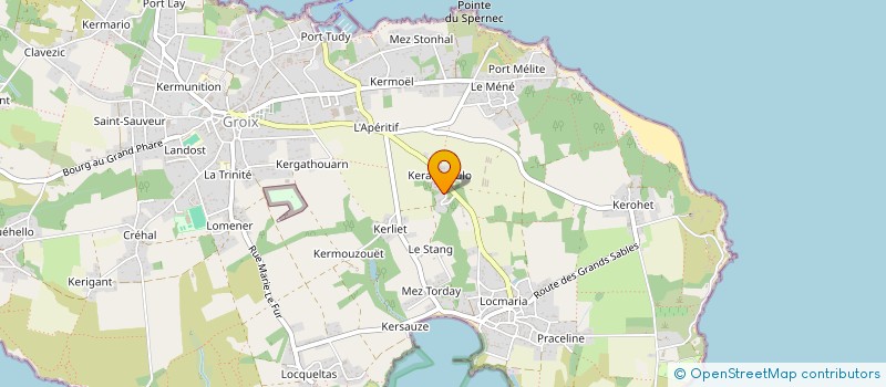 localisation de l'entreprise P.L.R.  GROIX