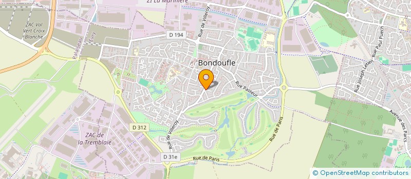 localisation de l'entreprise P.L.S. à BONDOUFLE