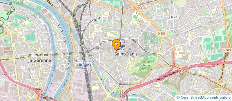localisation de l'entreprise P.L.S. à SAINT-DENIS