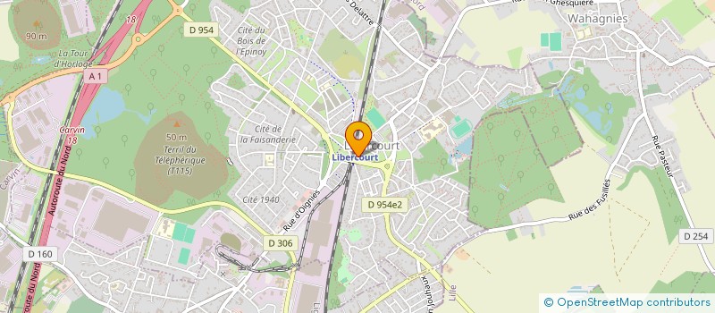 localisation de l'entreprise P.L.U.M.M.E. - POUR L'UNION CONTRE LE MUR DES MOTS ET DES ECRANS  LIBERCOURT