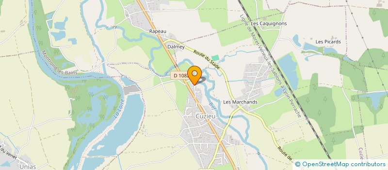 localisation de l'entreprise P.L.V.  CUZIEU