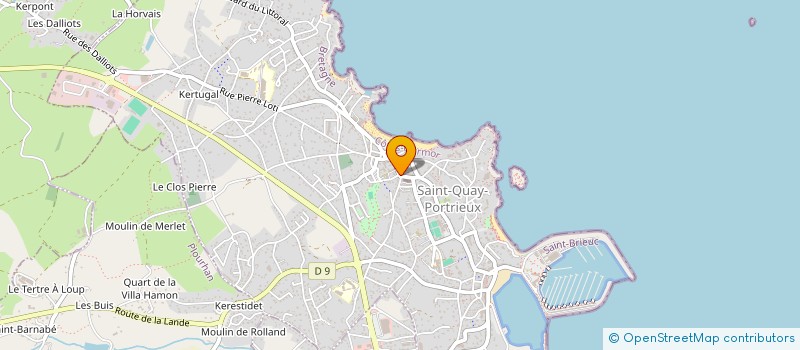 localisation de l'entreprise P.L.V.M.  SAINT-QUAY-PORTRIEUX