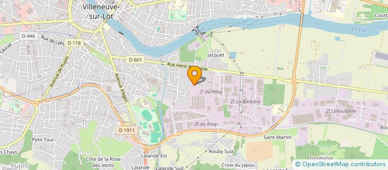 localisation de l'entreprise P L Y  VILLENEUVE-SUR-LOT