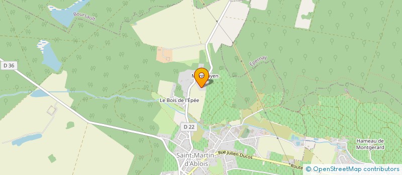 localisation de l'entreprise P. LALOUELLE  SAINT-MARTIN-D'ABLOIS