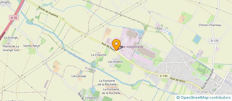 localisation de l'entreprise P.LE MOULLEC à PRAHECQ