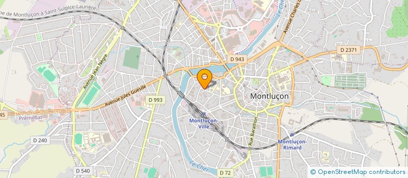 localisation de l'entreprise P-LINK  MONTLUCON