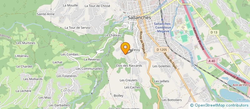 localisation de l'entreprise P-LOC à SALLANCHES