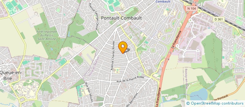 localisation de l'entreprise P.M.3  PONTAULT-COMBAULT