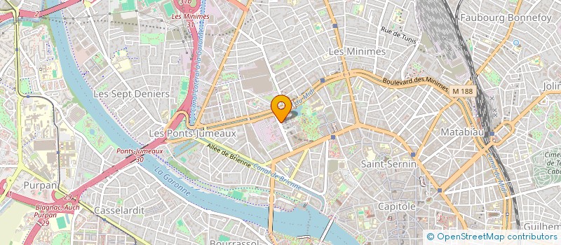 localisation de l'entreprise P.M à TOULOUSE
