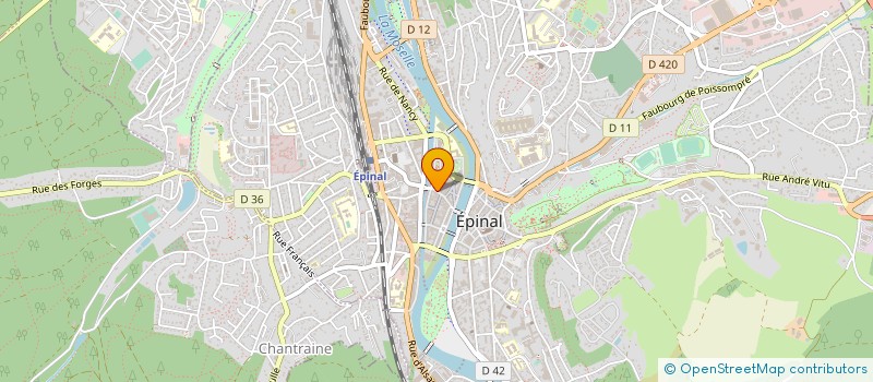 localisation de l'entreprise P & M  EPINAL