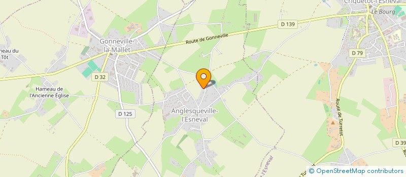 localisation de l'entreprise P.M.A  ANGLESQUEVILLE-L'ESNEVAL