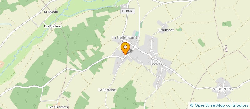 localisation de l'entreprise P M ACCESSOIRES à LA CELLE-SAINT-CYR