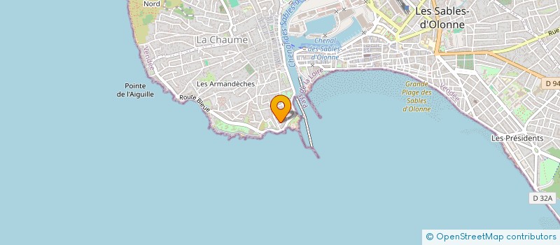 localisation de l'entreprise P-M ANGELLIAUME à LES SABLES D'OLONNE